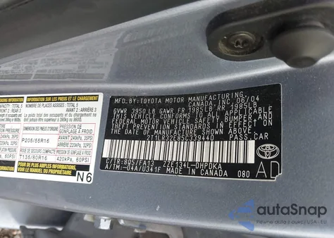 2005 Toyota Matrix from USA, damaged, VIN 2T1LR32E85C339440